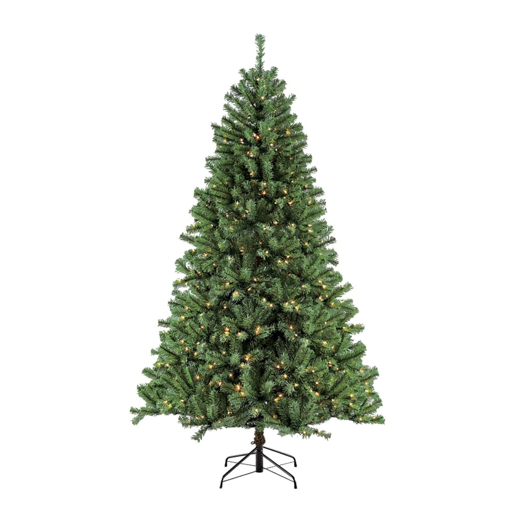 Puleo International 6.5’ Northern Fir Pre-Lit Tree with 400 ct. Lights - Home/Seasonal/Holiday Home/Holiday Home Decor/Christmas Trees/ -