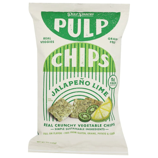 PULP PANTRY: Jalapeño Lime Chips 5 oz (Pack of 5) - Snacks > Chips - PULP PANTRY