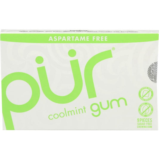 PUR PUR Coolmint Gum, 9 pc