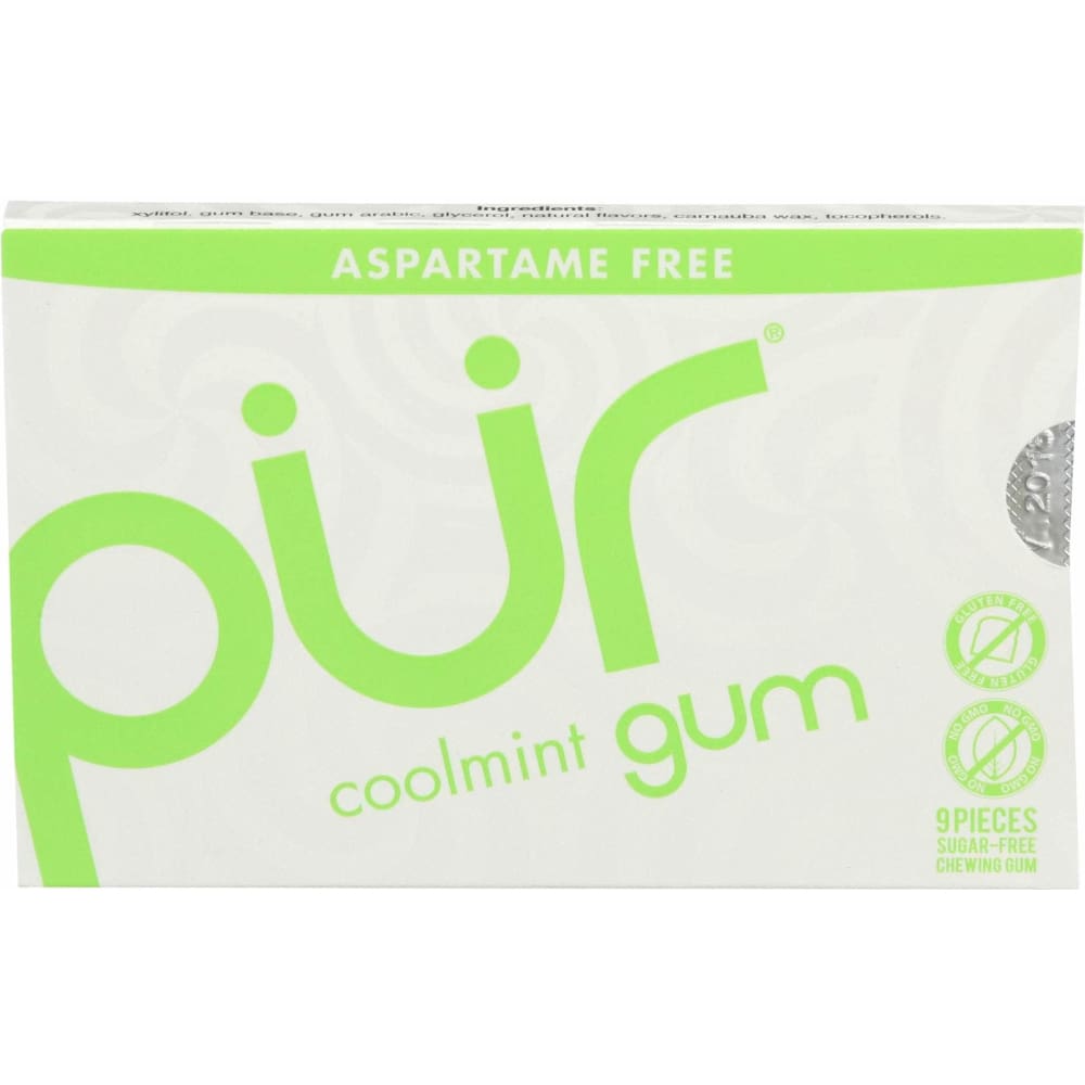 PUR PUR Coolmint Gum, 9 pc