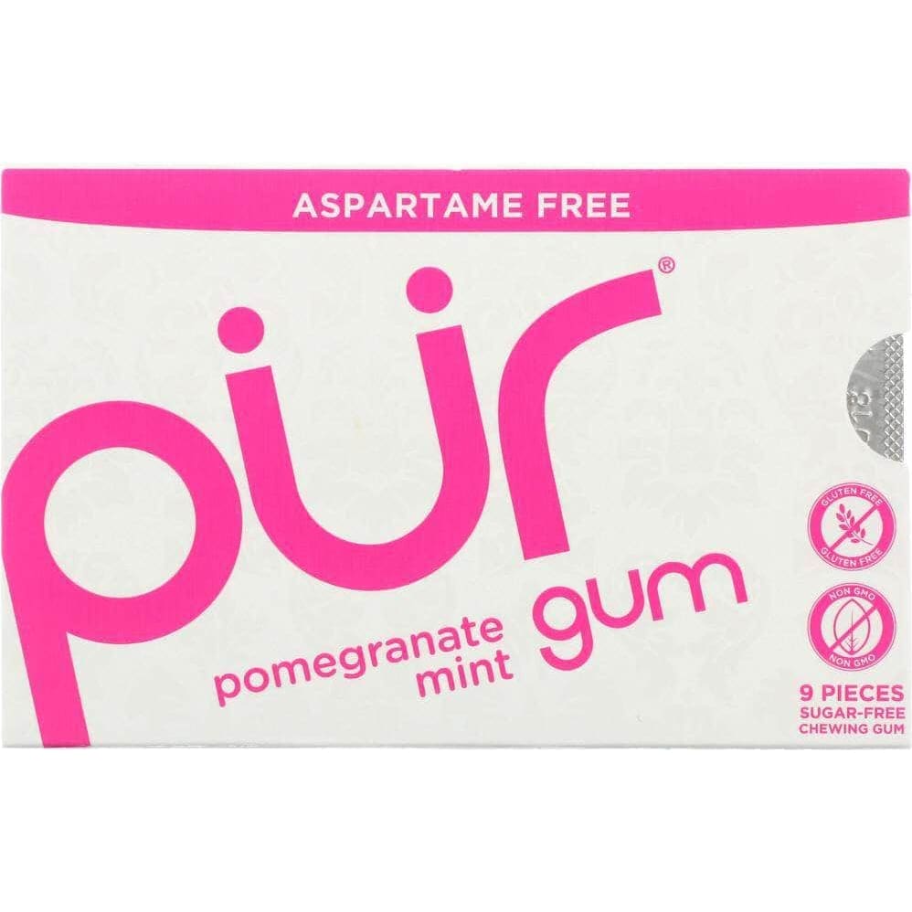Pur Gum Pur Gum Aspartame Free Gum Pomegranate Mint, 9 pc