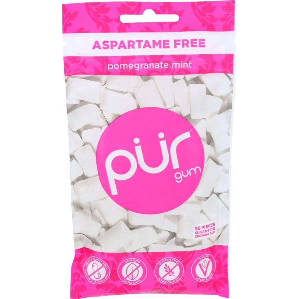 PUR PUR Pomegranate Mint Gum 55Pc, 2.72 oz