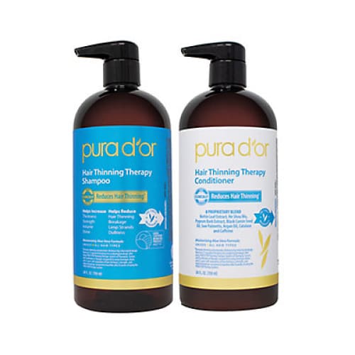 PURA D’OR Hair Thinning Therapy Shampoo & Conditioner Set 2 pk./24 oz. - Home/Beauty/Seasonal Beauty/ - Pura d’Or