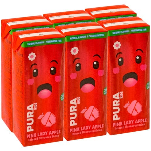 PURA KIDS: Pink Apple Water 40.56 fo (Pack of 4) - Beverages > Water - PURA KIDS