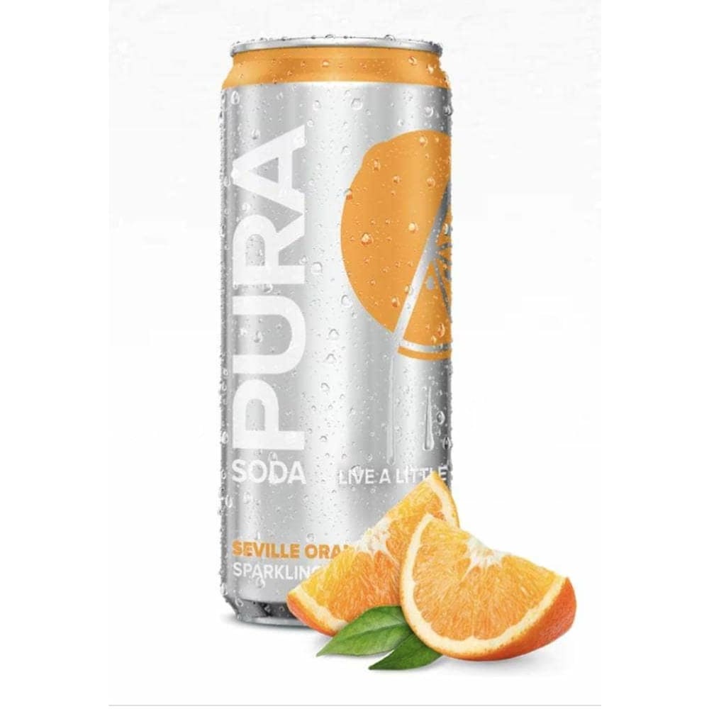 PURA SODA Pura Soda Soda Seville Orange 4Pk, 40.4 Fo