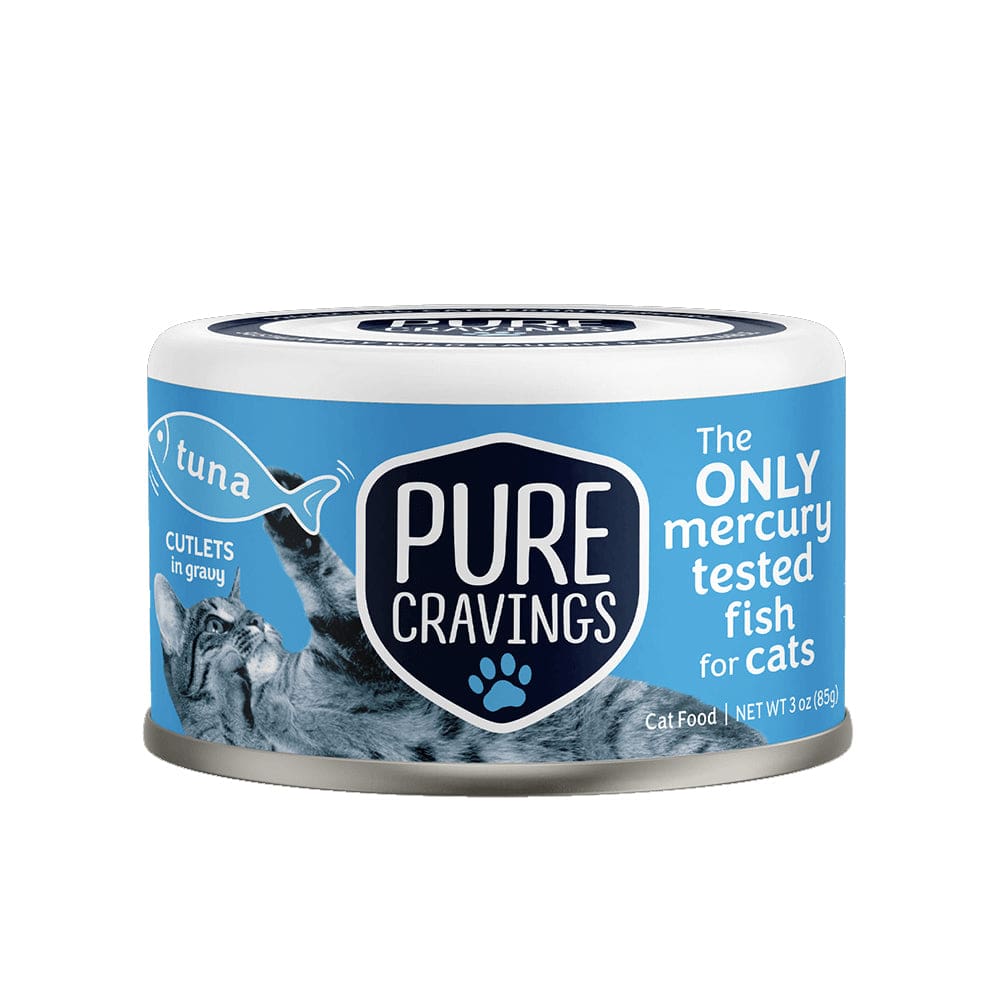 PURE CRAVINGS: Tuna Cutlets Gravy 3 oz (Pack of 5) - Pet > Cat > Cat Food - PURE CRAVINGS