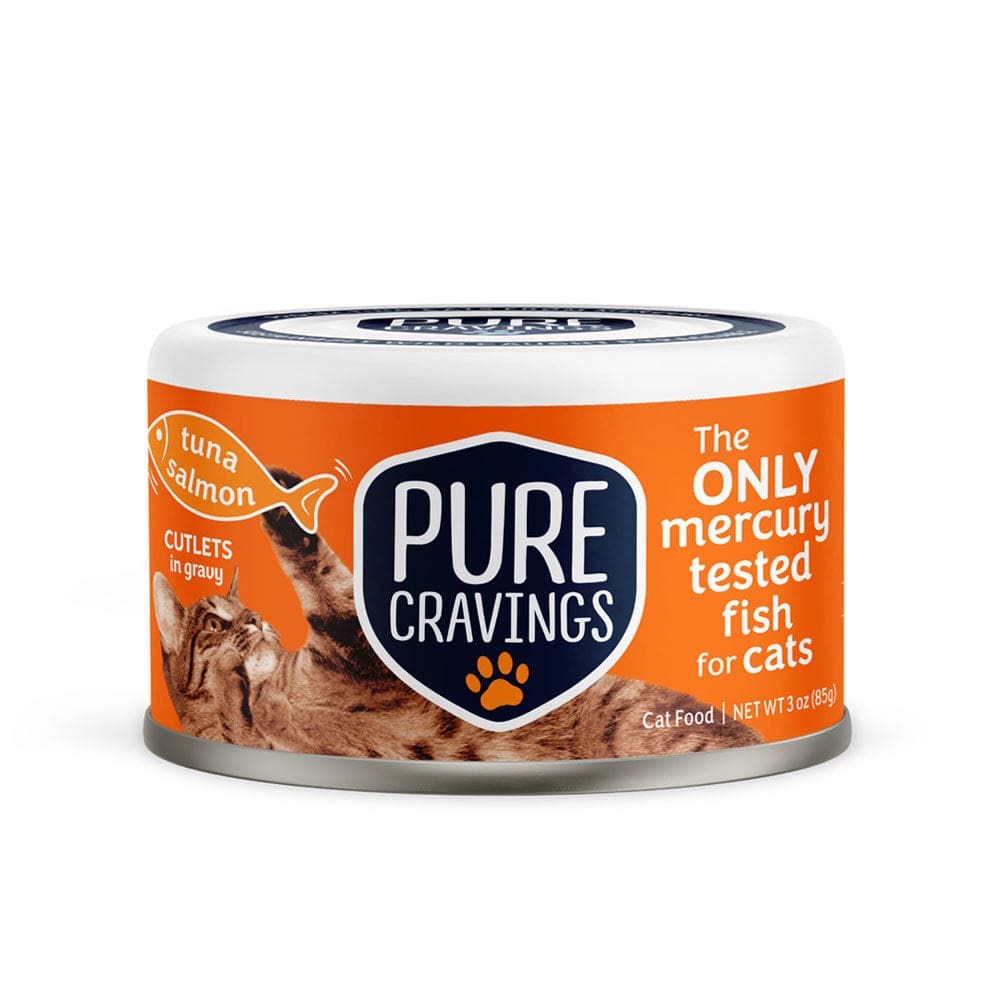 PURE CRAVINGS: Tuna & Salmon Cutlets Gravy 3 oz (Pack of 5) - Pet > Cat > Cat Food - PURE CRAVINGS