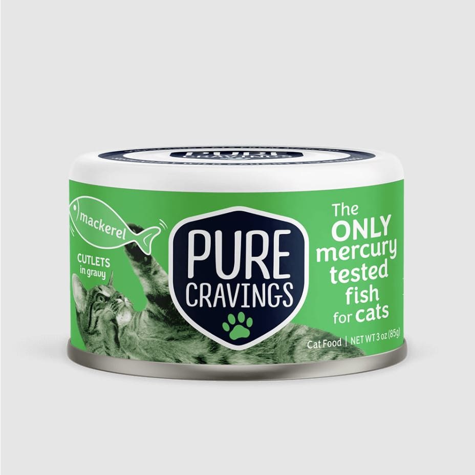 PURE CRAVINGS: Wild Mackerel Cutlets in Gravy 3 oz (Pack of 5) - Pet > Cat > Cat Food - PURE CRAVINGS