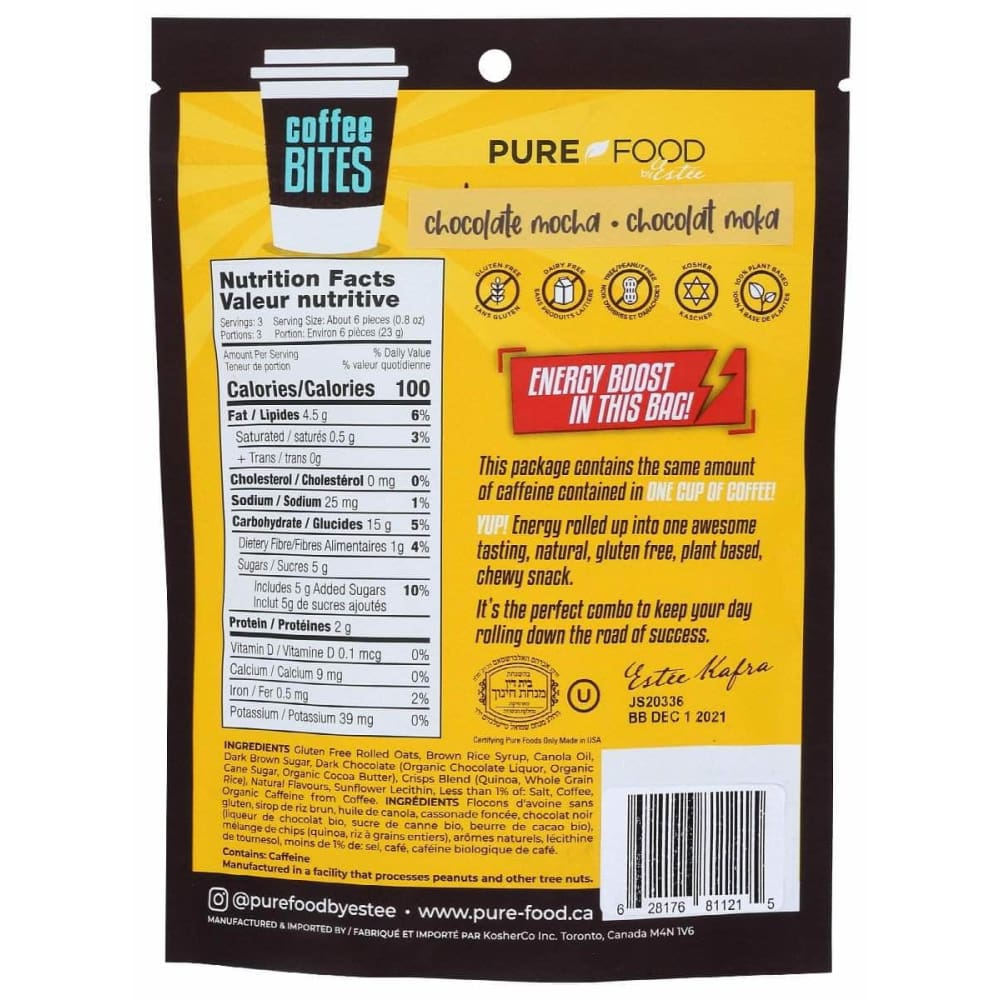 PURE FOOD BY ESTEE Pure Food By Estee Granola Bites Choc Mocha, 2.4 Oz