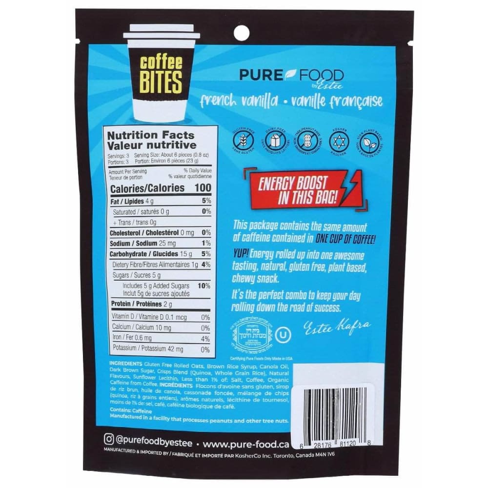 PURE FOOD BY ESTEE Pure Food By Estee Granola Bites Frnch Van, 2.4 Oz