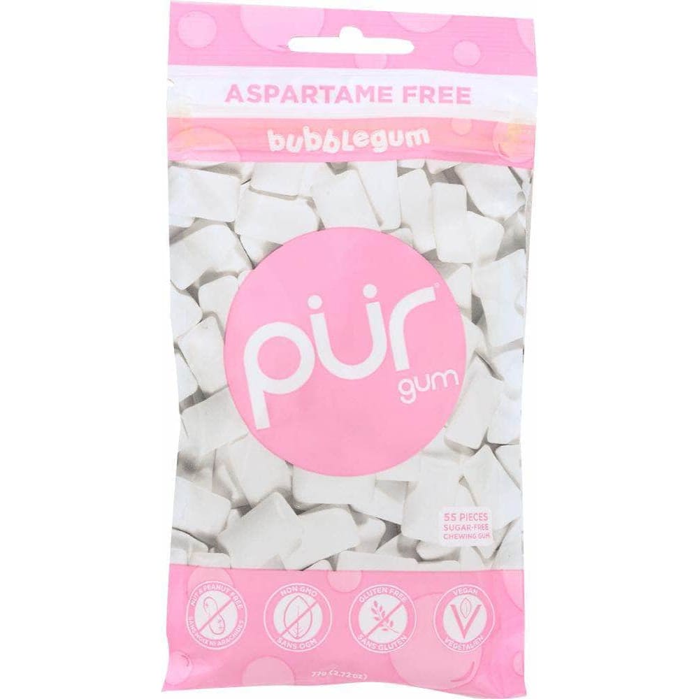 Pur Gum Pure Mints Gum Gum Bubblegum Bag, 77 gm