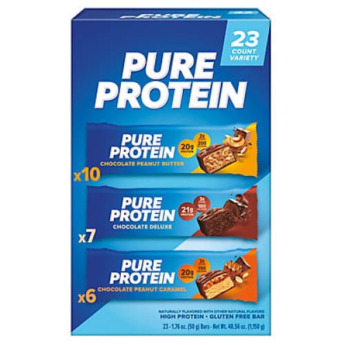 Pure Protein Bars Chocolate Variety Pack 23 ct. - Home/Grocery/Weight Loss & Nutrition/ - Pure Protein