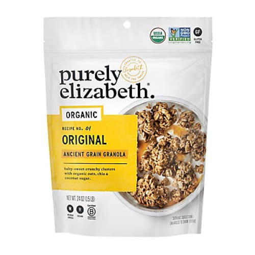 Purely Elizabeth Ancient Grain Granola Gluten Free Non-GMO Organic Original 24 oz. - Home/Grocery/Breakfast/Cereal Oatmeal & Breakfast Bars/