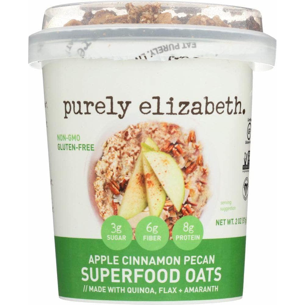 PURELY ELIZABETH Purely Elizabeth Apple Cinnamon Pecan Superfood Oats, 2 Oz