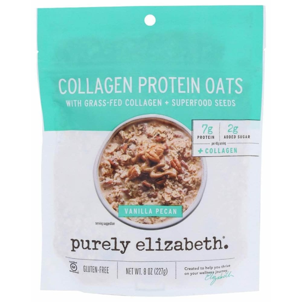 PURELY ELIZABETH Purely Elizabeth Collagen Oat Vnilla Pecan, 8 Oz