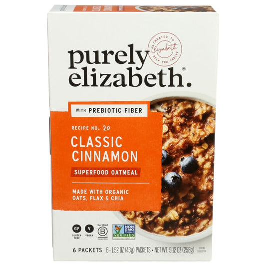 PURELY ELIZABETH: Oatmeal Cinnamon Classic 9.12 OZ (Pack of 4) - Grocery > Breakfast > Breakfast Foods - PURELY ELIZABETH