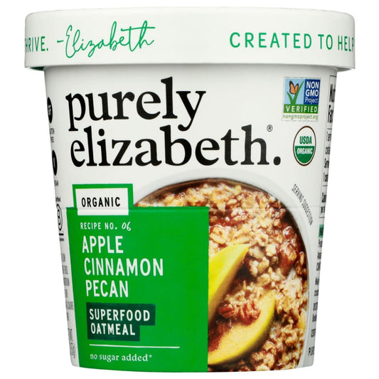 PURELY ELIZABETH: Oatmeal Cup Apple Cinnam 2 OZ (Pack of 5) - Grocery > Breakfast > Breakfast Foods - PURELY ELIZABETH