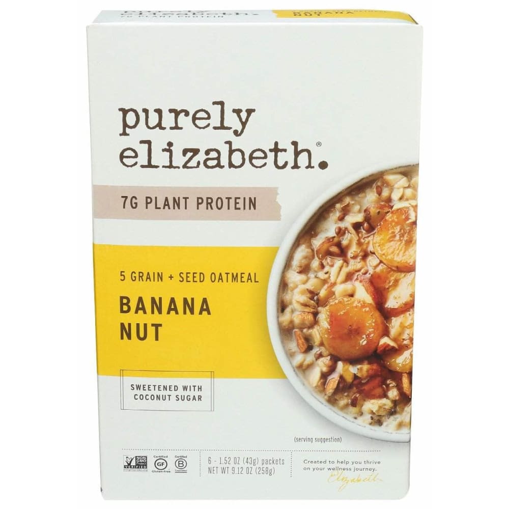 PURELY ELIZABETH Purely Elizabeth Oatmeal Instant Banana Nut, 9.12 Oz