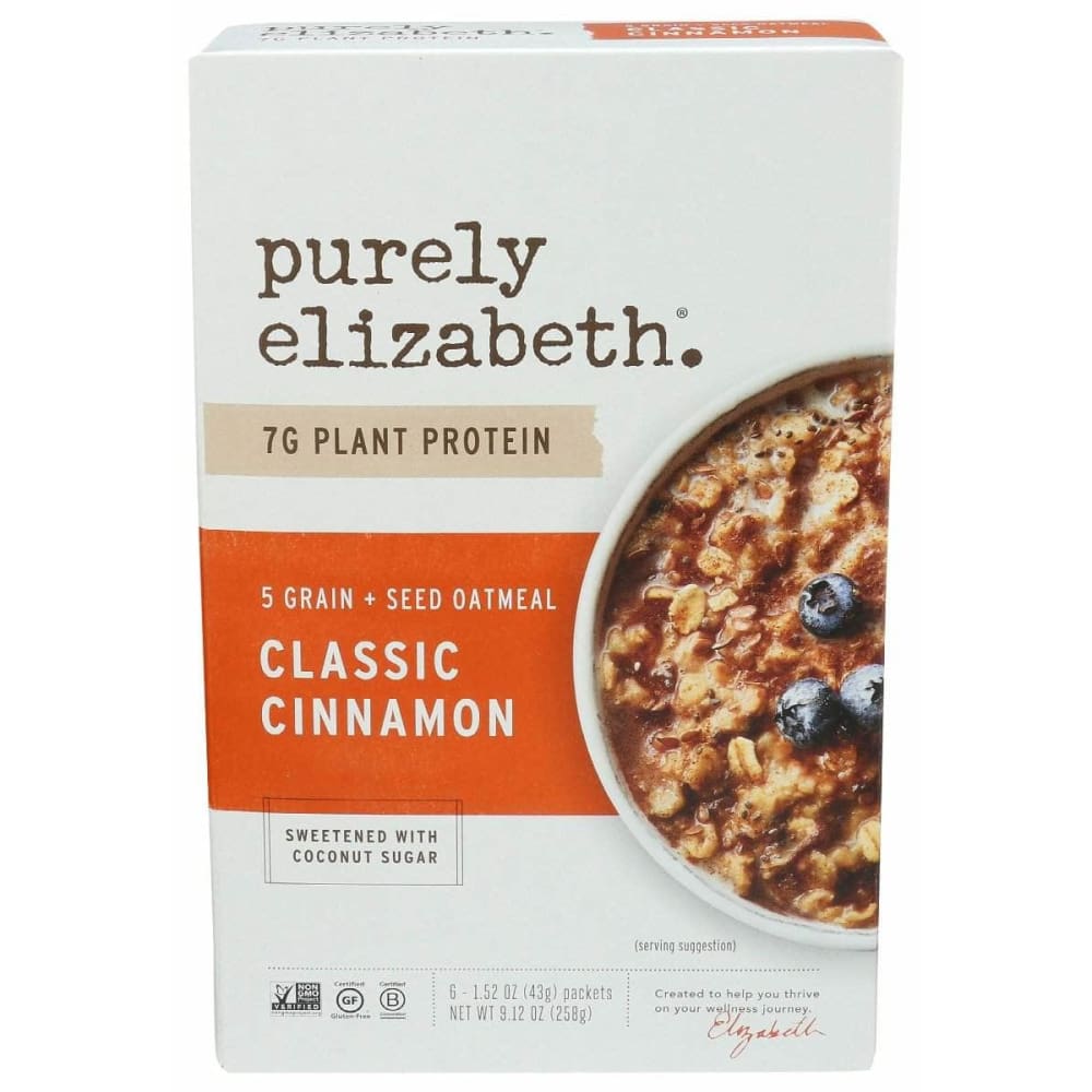 PURELY ELIZABETH Purely Elizabeth Oatmeal Instant Classic Cinnamon, 9.12 Oz