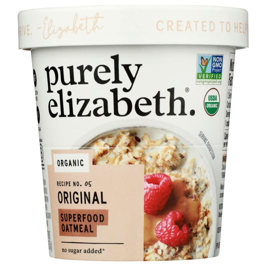 PURELY ELIZABETH: Oatmeal Orgnl Sfood Cup 2 OZ (Pack of 5) - Grocery > Breakfast > Breakfast Foods - PURELY ELIZABETH