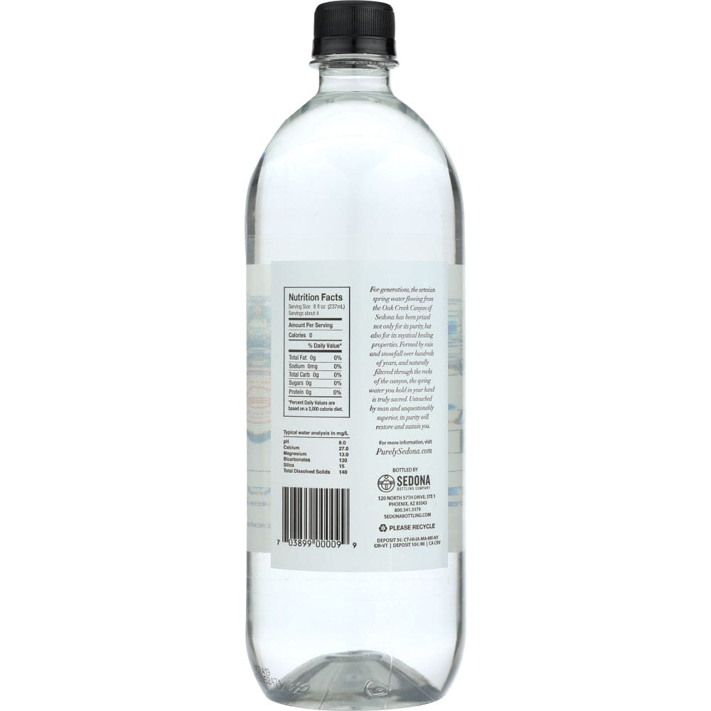 PURELY SEDONA: Water Artesian Spring 1 lt - Grocery > Beverages > Water - PURELY SEDONA