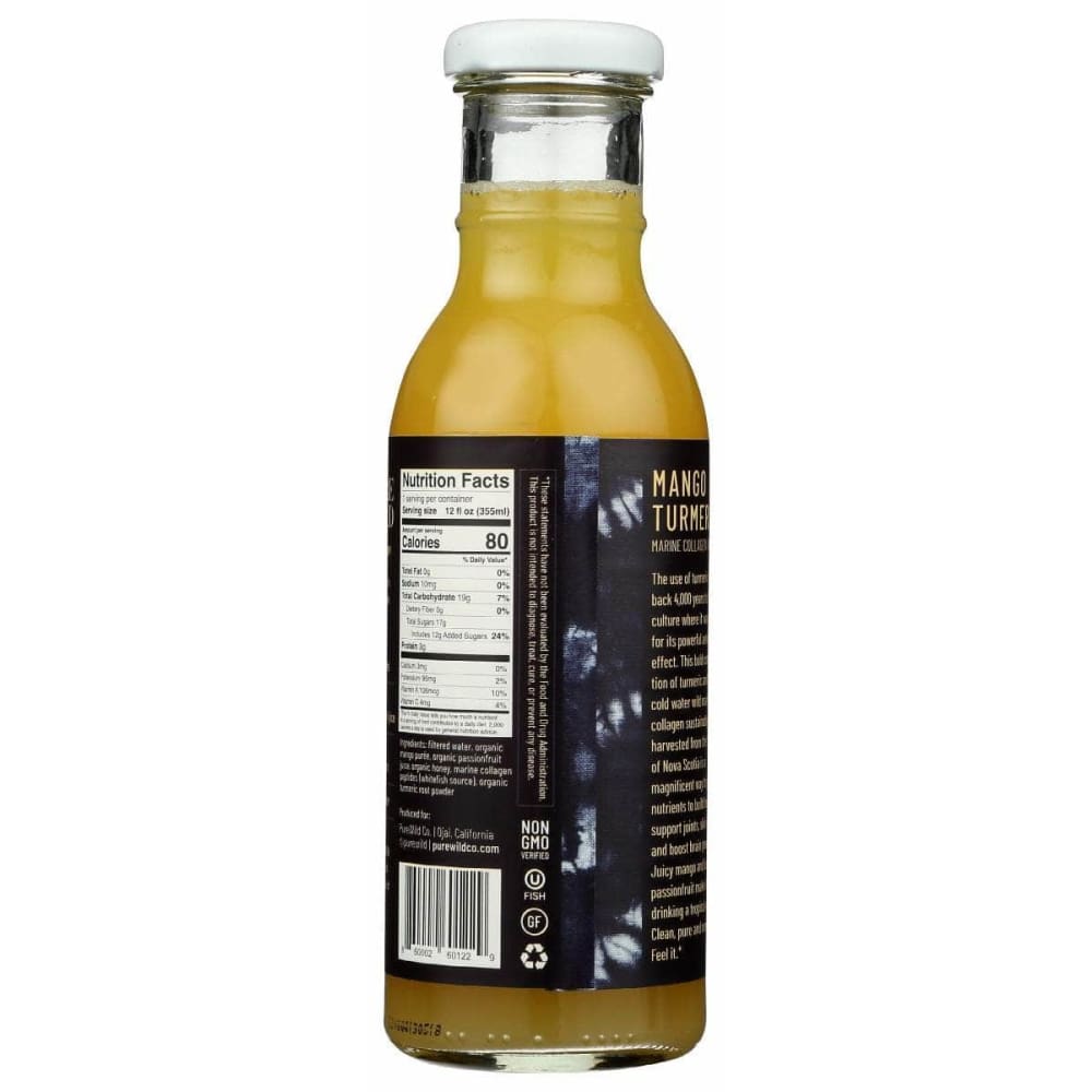 PUREWILD CO Grocery > Beverages > Beverages PUREWILD CO: Mango Turmeric, 12 fo