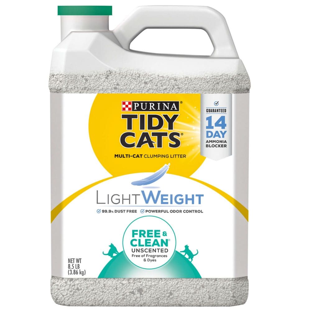 Purina Tidy Cats Lightweight Free & Clean Clumping Cat Litter (8.5 lb.) - Cat Litter - Purina