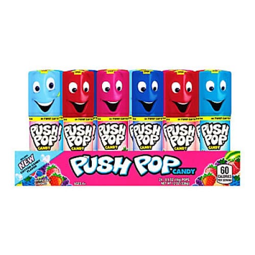 Push Pop Lollipop Candy Variety Pack 24 ct. - Home/Seasonal/Halloween/Halloween Candy & Snacks/ - Push Pop