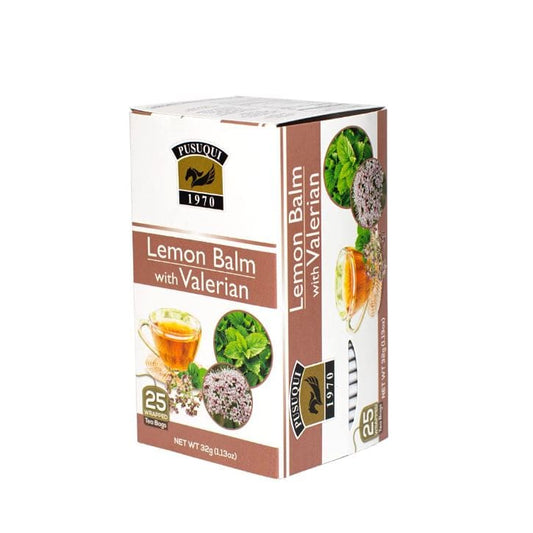 PUSUQUI: Lemon Balm Valerian Tea 25 bg (Pack of 5) - Grocery > Beverages > Coffee Tea & Hot Cocoa - PUSUQUI