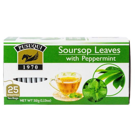 PUSUQUI: Tea Soursp Leaves Pprmint 25 BG (Pack of 5) - Nutritional Bars > Coffee Tea & Hot Cocoa - PUSUQUI