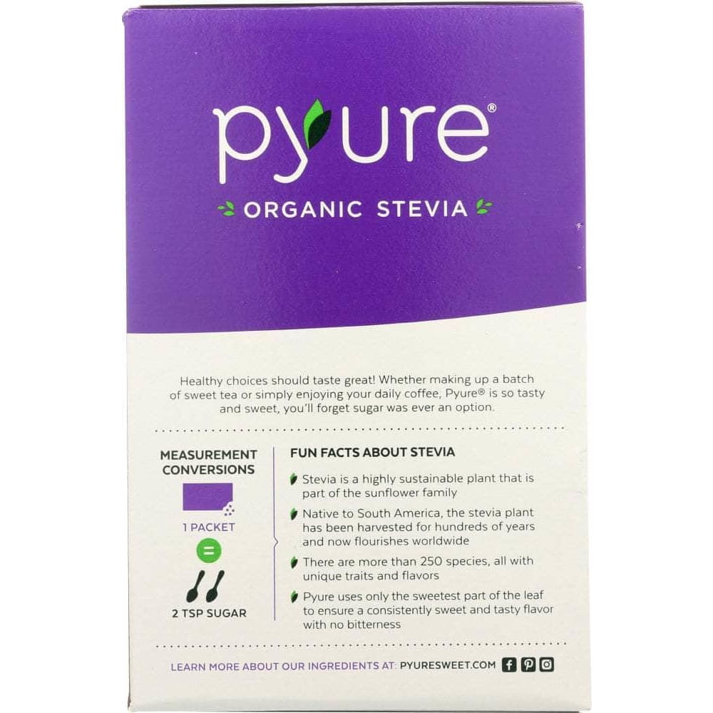 Pyure Pyure Organic Stevia Sweetener Packets 80 Count, 2.82 oz