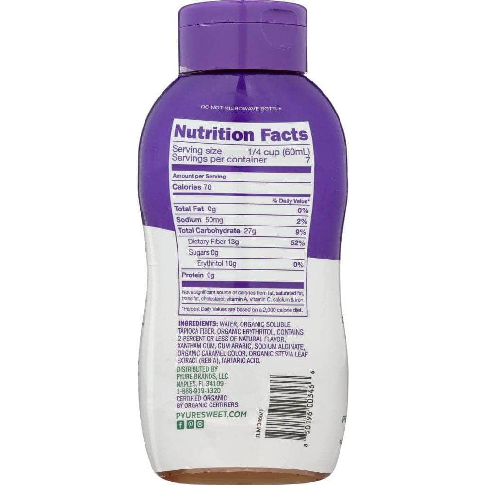 Pyure Pyure Syrup Maple Sugar Free Stevia Organic, 14 fl. oz.