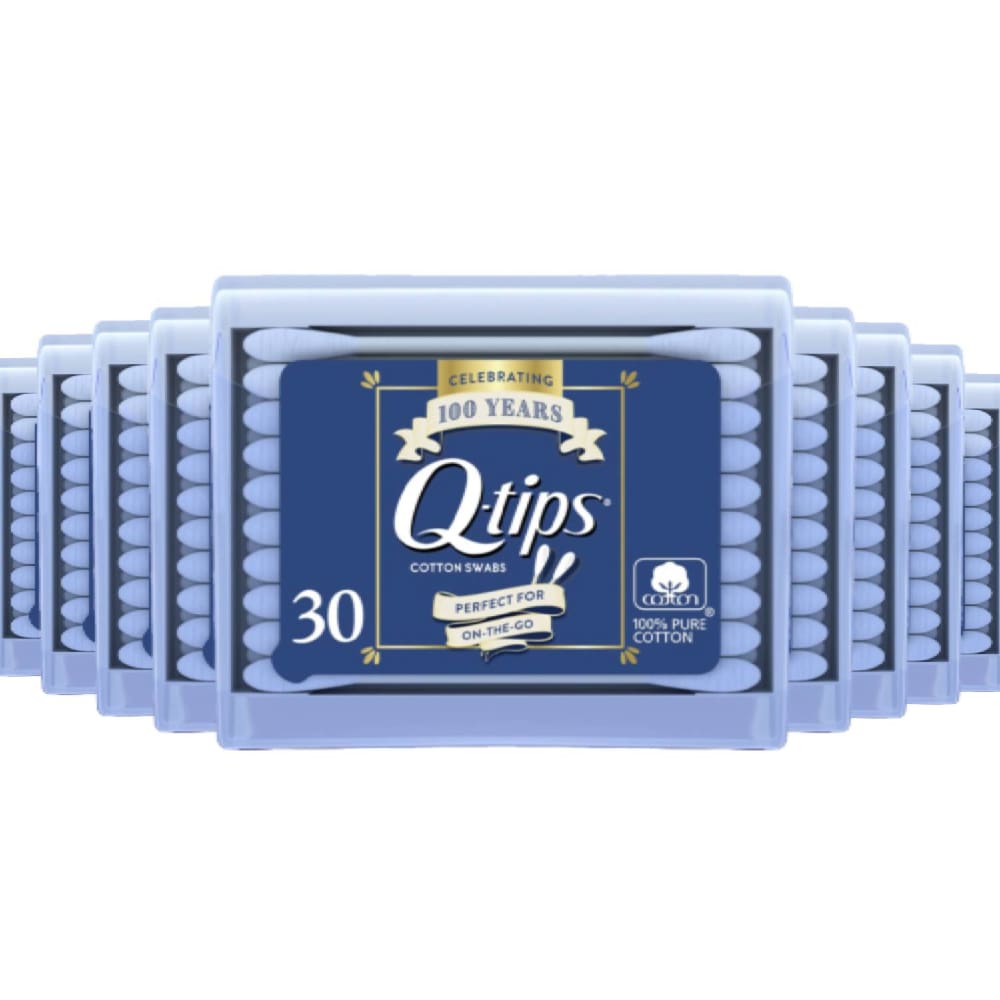 Q-Tips Swabs Purse Pack 30 Each - 36 Pack - Cotton Swabs - Q-tips