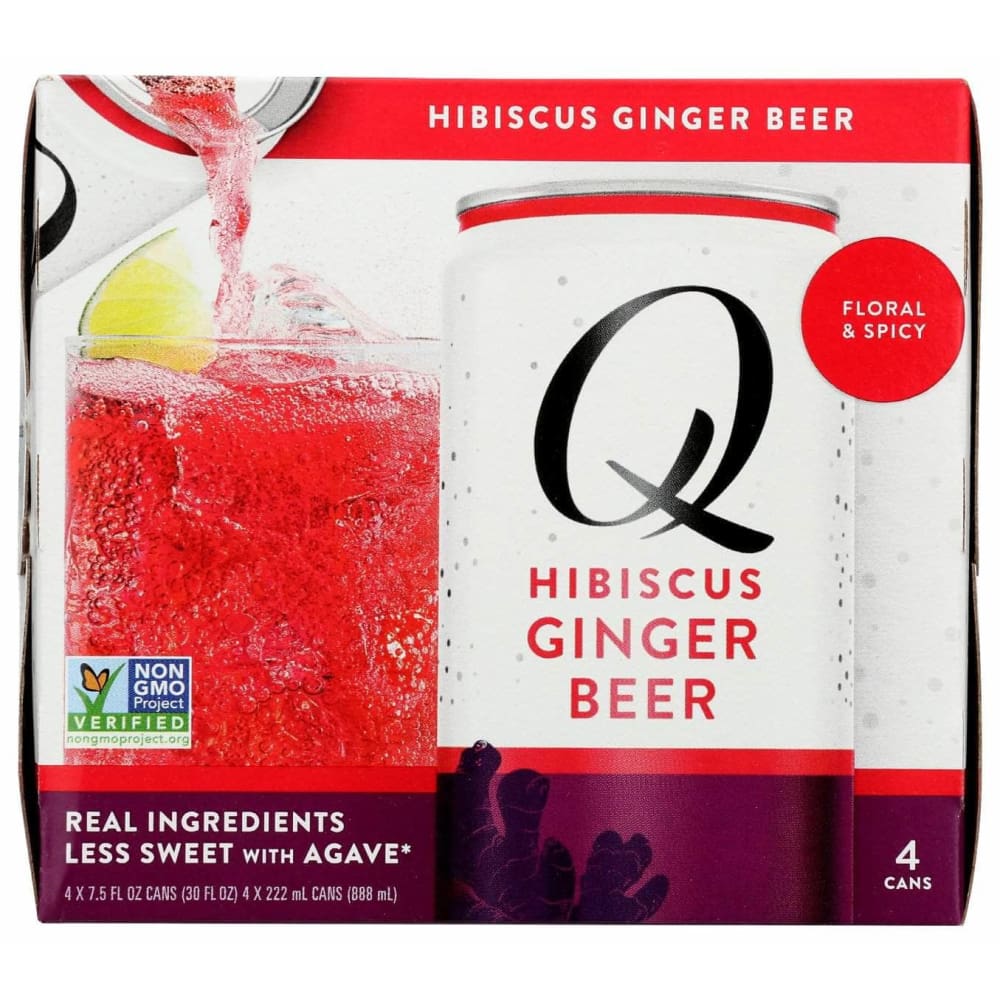 Q TONIC Q Tonic Beer Hibiscus Ginger 4Pk, 30 Fo