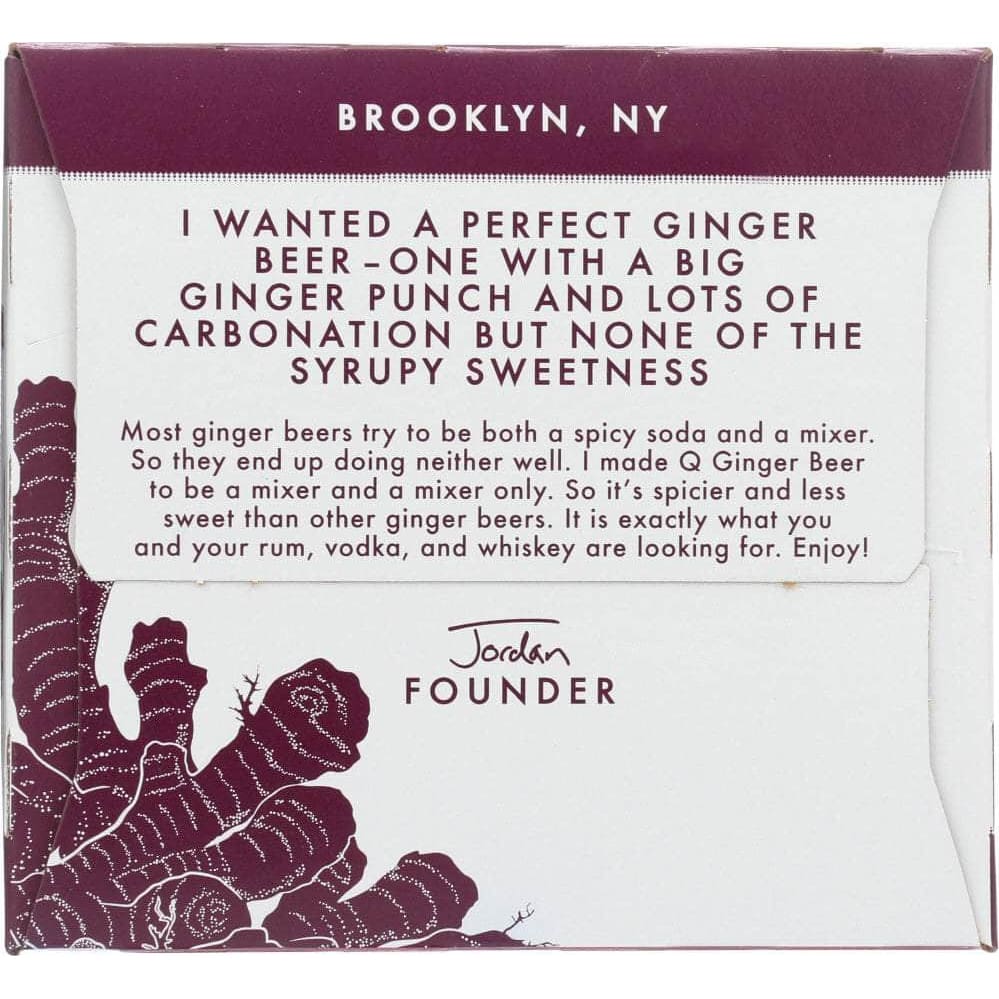 Q Q Tonic Ginger Beer 4 Pack, 30 fl. oz.