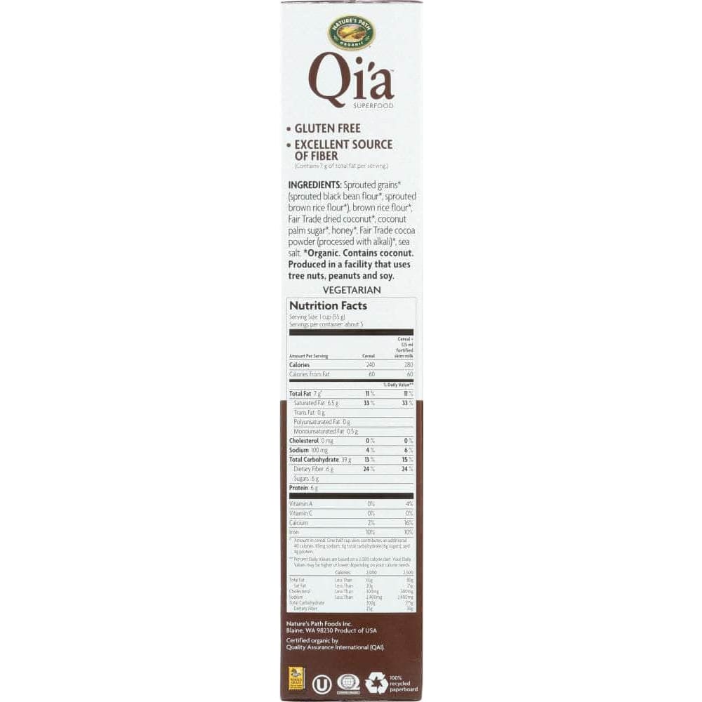 Natures Path Qia Cereal Coconut Superflakes Organic, 10 oz