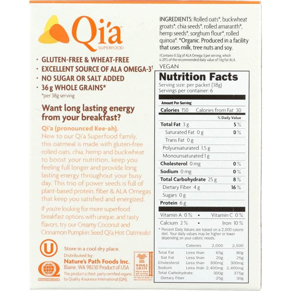 Qia Qia Superseeds & Grains, 8 oz