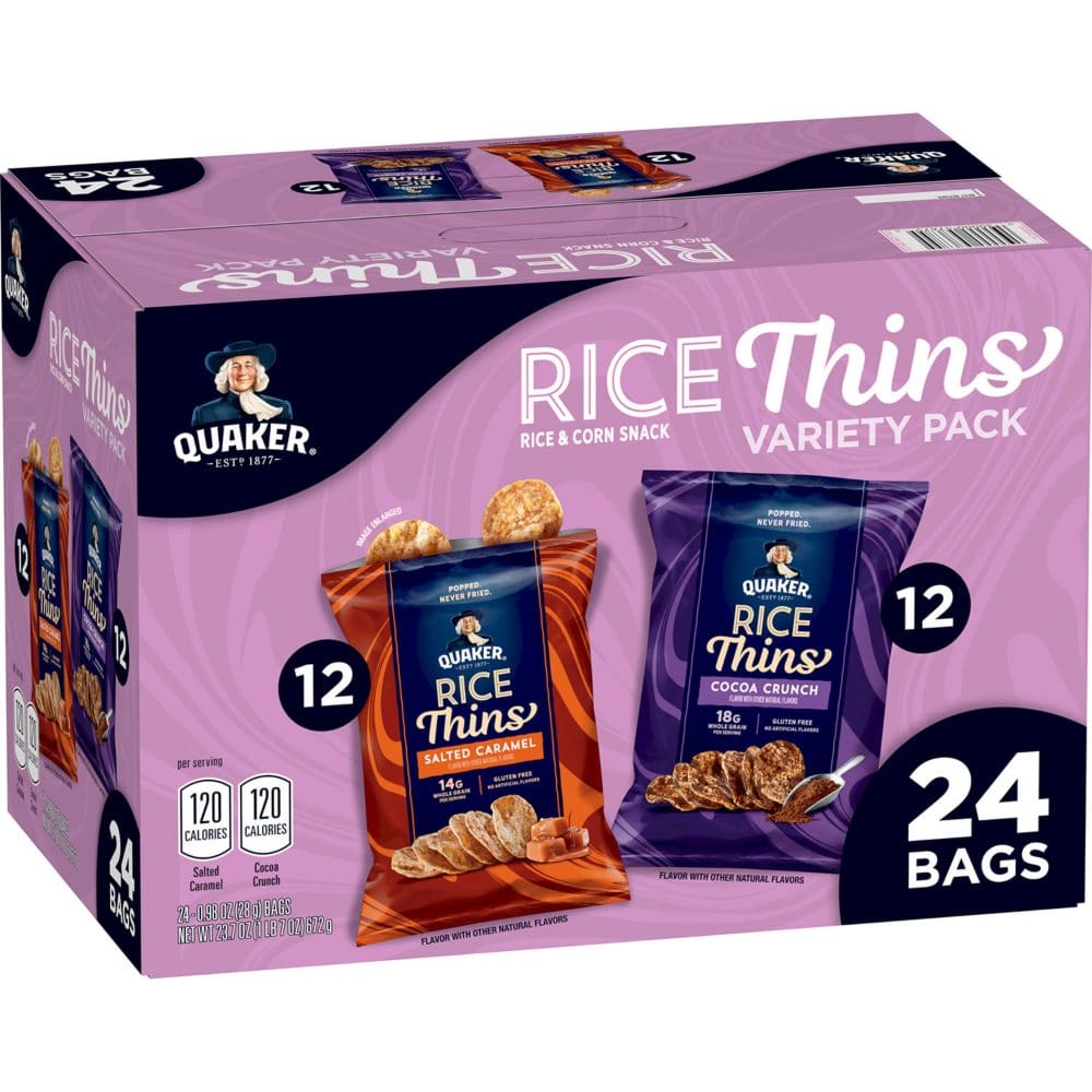 Quaker Rice Rolls Quaker Rice Thins Variety Pack (24 ct.) | ShelHealth