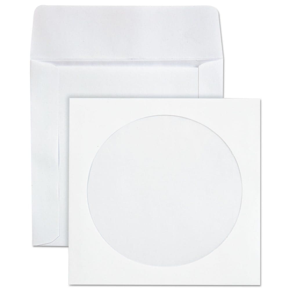 Quality Park Paper CD/DVD Sleeve 100 Pack - Blank Media - Quality