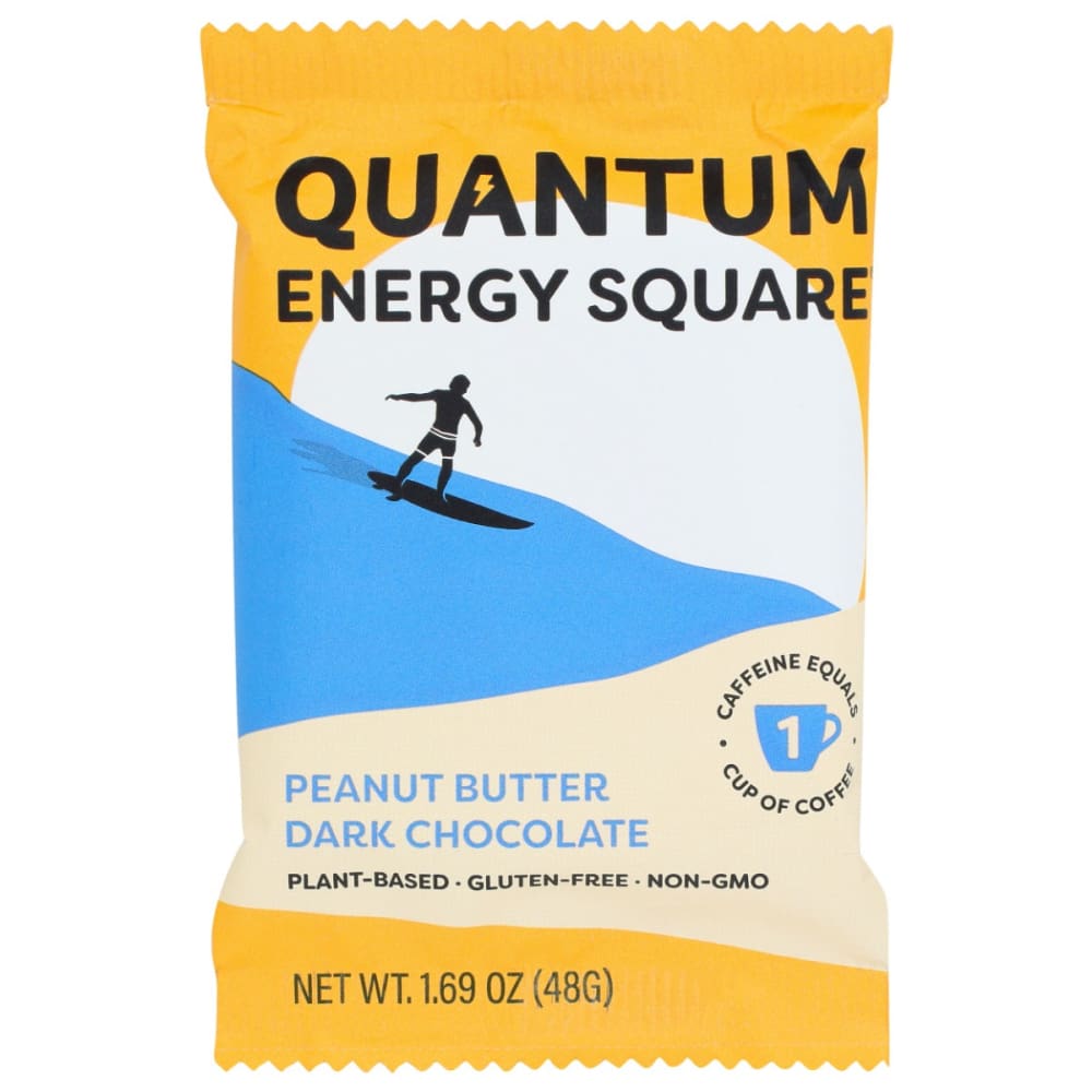 QUANTUM ENERGY SQUARES: Bar Peanut Butter Dark Chocolate 1.69 OZ (Pack of 6) - QUANTUM ENERGY SQUARE