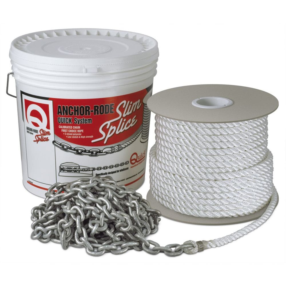 Quick Anchor Rode 25’ - 8mm Chain - 200’ - 9/ 16 3 Plait Rope - Anchoring & Docking | Rope & Chain - Quick