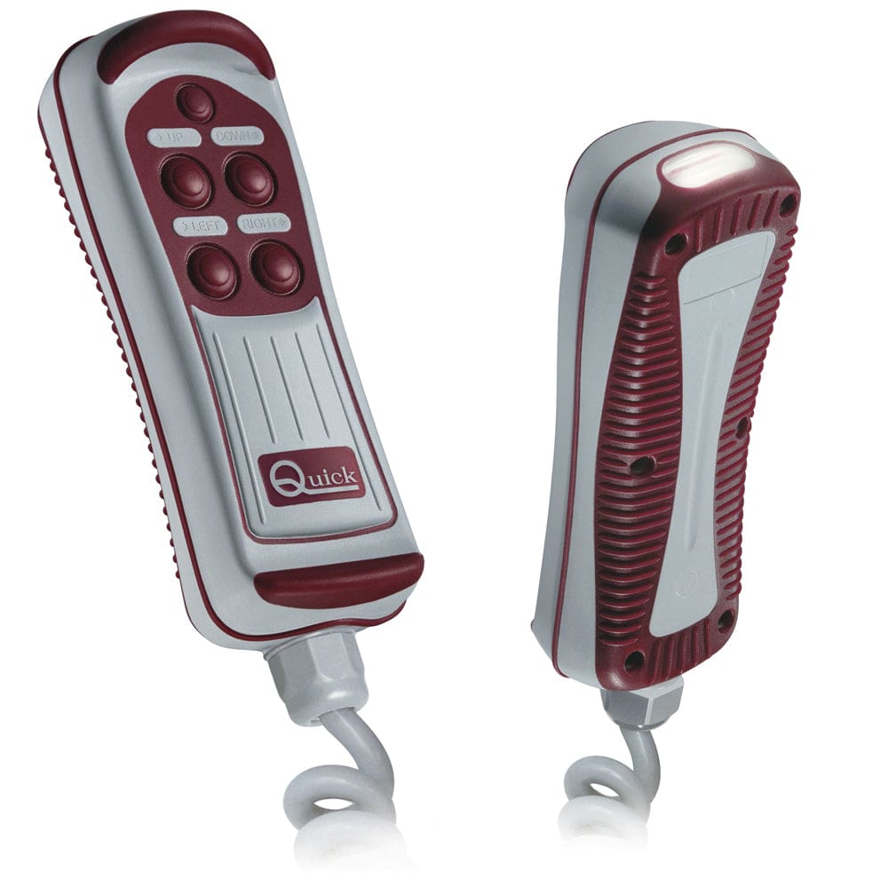 Quick HRC1004L 4-Button Remote w/ LED Light - Anchoring & Docking | Windlass Accessories,Boat Outfitting | Bow Thrusters - Quick