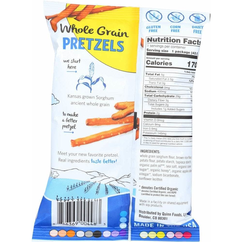 Quinn Quinn Classic Sea Salt Sticks Pretzels Snack Bag, 1.5 oz
