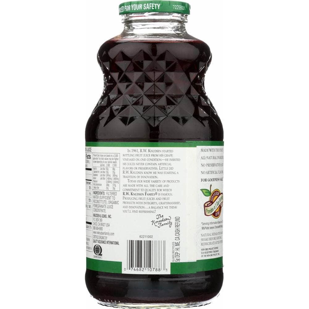 Rw Knudsen R.W. Knudsen Family Organic Juice Just Pomegranate, 32 oz