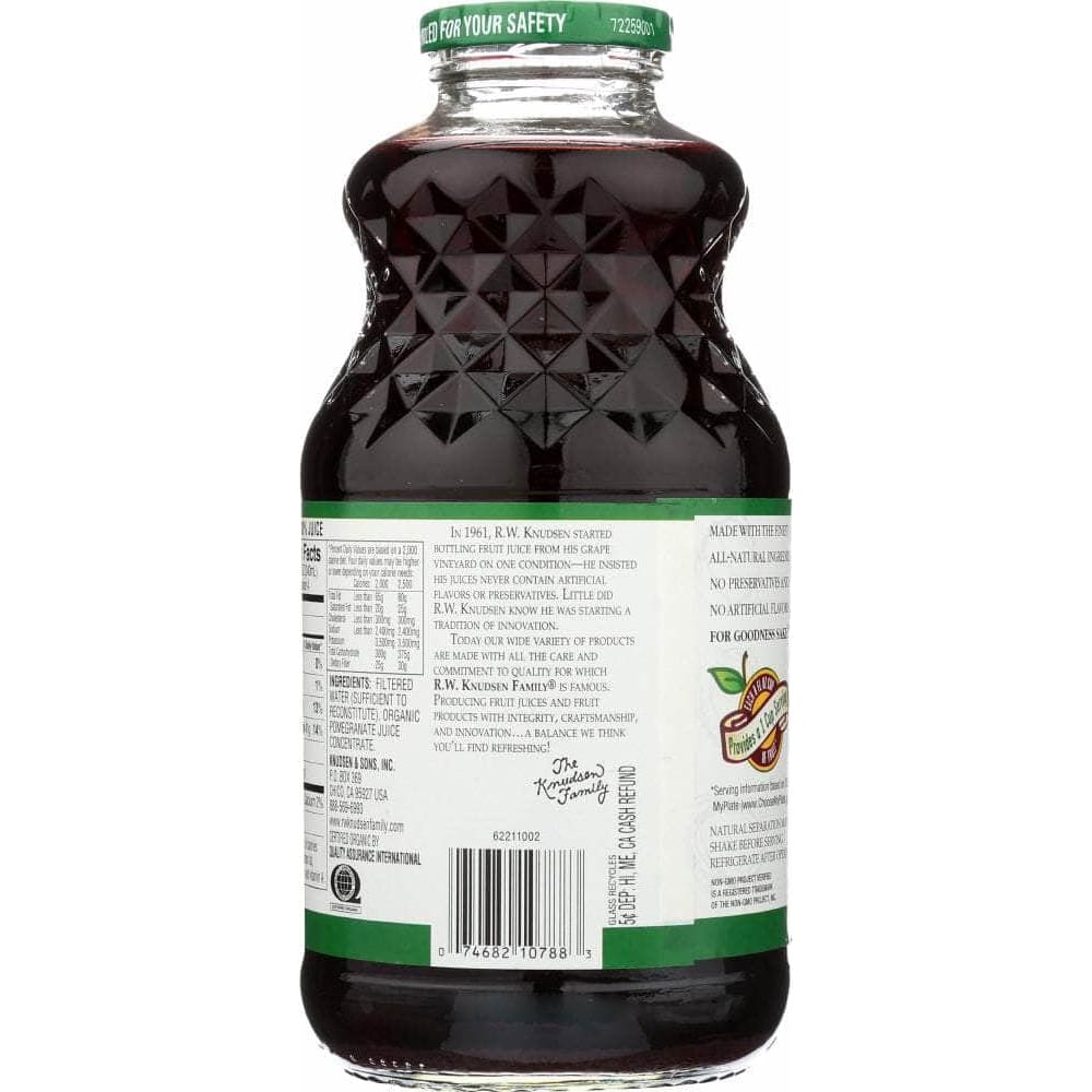 Rw Knudsen R.W. Knudsen Family Organic Juice Just Pomegranate, 32 oz
