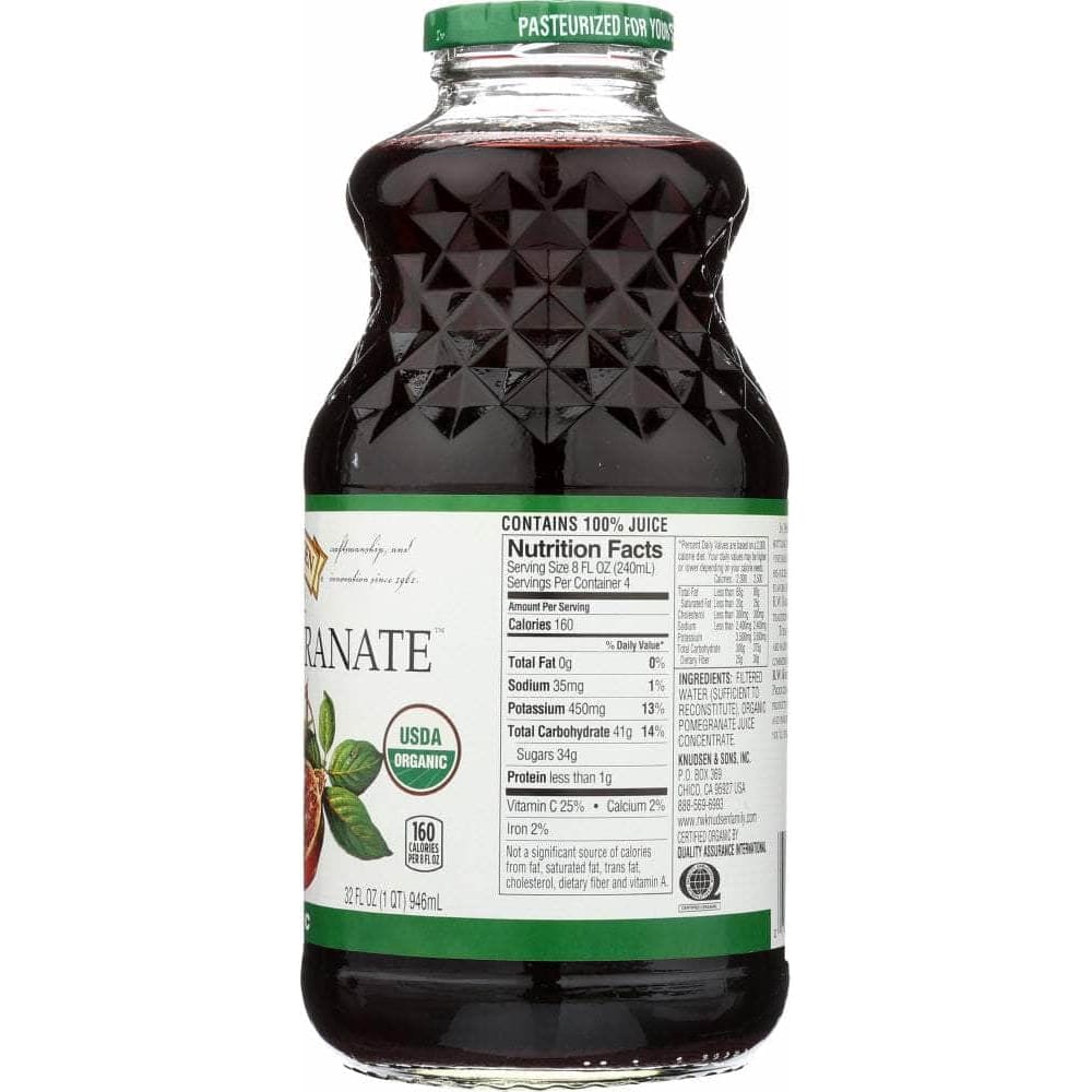 Rw Knudsen R.W. Knudsen Family Organic Juice Just Pomegranate, 32 oz