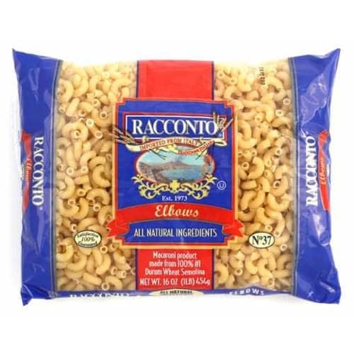 RACCONTO Grocery > Pantry > Pasta and Sauces RACCONTO: Elbows Macaroni, 16 oz