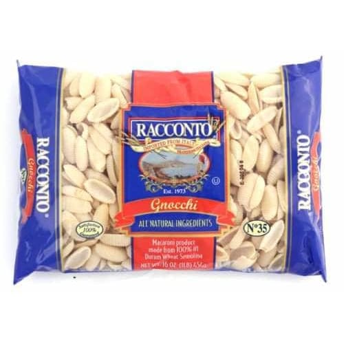 RACCONTO Grocery > Pantry > Pasta and Sauces RACCONTO: Gnocchi Macaroni, 16 oz