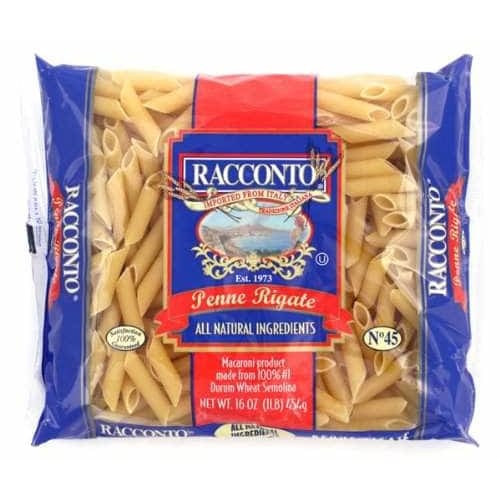 RACCONTO Grocery > Pantry > Pasta and Sauces RACCONTO: Penne Rigate Macaroni, 16 oz