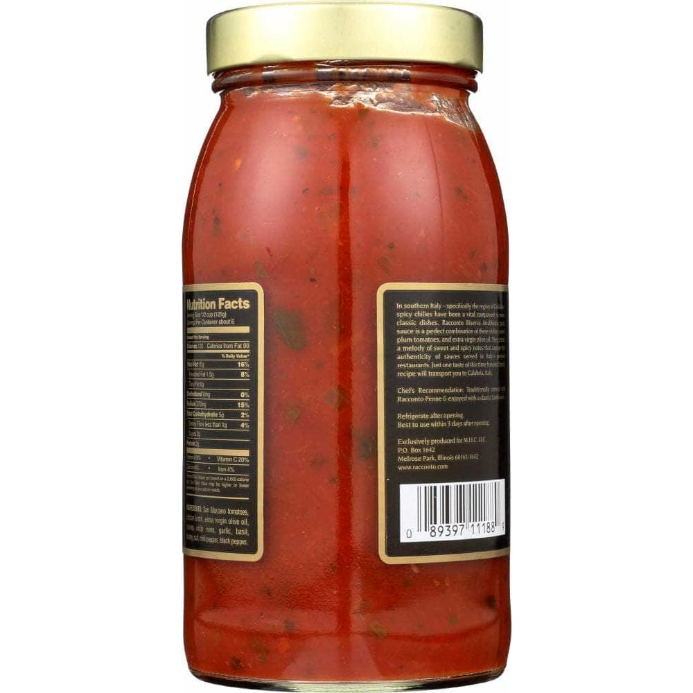 Racconto Racconto Riserva Arrabiatta Pasta Sauce, 24 oz